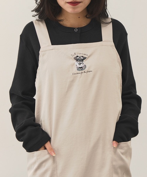 セール】【SETUP7】アニマル刺繍クロスエプロン SNBD（エプロン