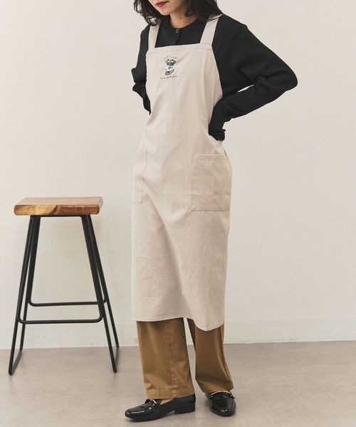 セール】【SETUP7】アニマル刺繍クロスエプロン SNBD（エプロン