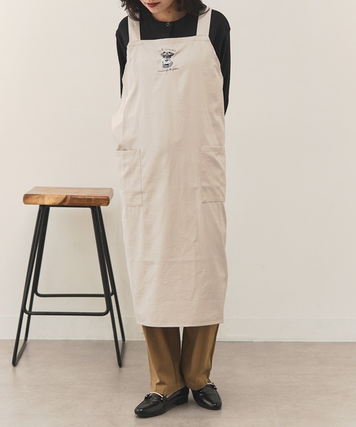 セール】【SETUP7】アニマル刺繍クロスエプロン SNBD（エプロン