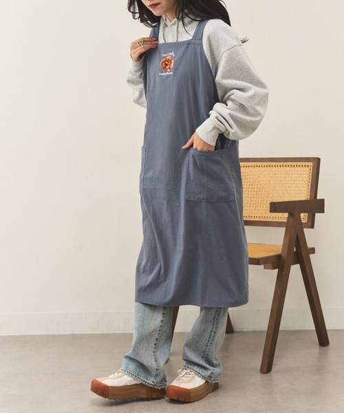セール】【SETUP7】アニマル刺繍クロスエプロン SNBD（エプロン