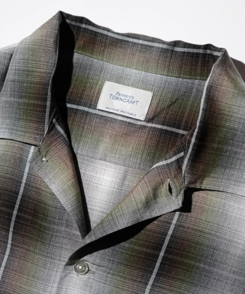 TOWNCRAFT(タウンクラフト)の「TOWN CRAFT タウンクラフト / 60S LOOP COLLAR SHIRT(シャツ/ブラウス・メンズ・グレー/ブラック/グリーン・MEDIUM/LARGE)」の16枚目の写真