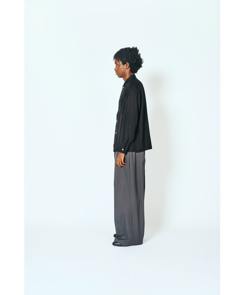 TOWNCRAFT(タウンクラフト)の「TOWN CRAFT タウンクラフト / 60S LOOP COLLAR SHIRT(シャツ/ブラウス・メンズ・グレー/ブラック/グリーン・MEDIUM/LARGE)」の4枚目の写真