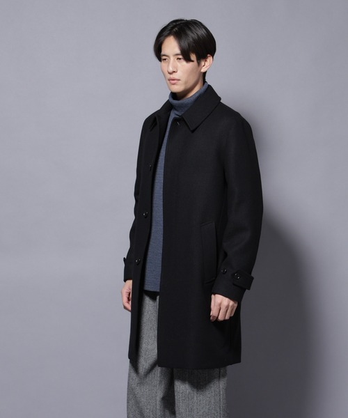 セール】ウール/Nメルトンステンカラーコート（ステンカラーコート