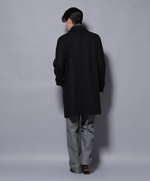セール】ウール/Nメルトンステンカラーコート（ステンカラーコート