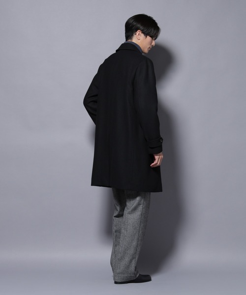 セール】ウール/Nメルトンステンカラーコート（ステンカラーコート