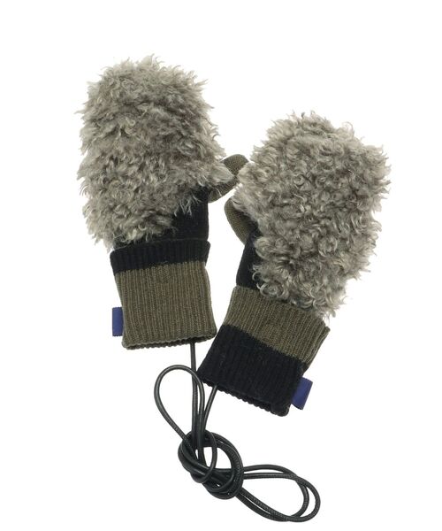 UN3D. ファー付きミトン 2WAYビッグボアグローブス セール】2WAY BIG BOA GLOVES / 2WAYビッグボアグローブ（手袋）｜UN3D
