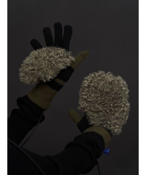 UN3D. 新作手袋 セール】2WAY BIG BOA GLOVES / 2WAYビッグボアグローブ（手袋）｜UN3D