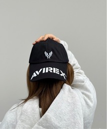 AVIREX（アヴィレックス）の「AVIREX / AX BRIM LOGO PRINT CAP / 81264000（キャップ）」