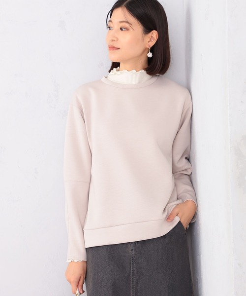 GALLORIA（ギャローリア）の「ランタンスリーブプルオーバー（Tシャツ/カットソー・レディース・オートミール/グレー/ダークグリーン/オレンジ・M/L/S/LL）」の2枚目の写真