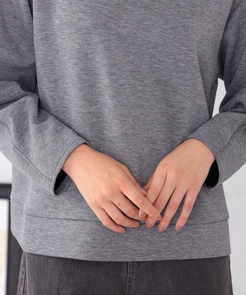 GALLORIA（ギャローリア）の「ランタンスリーブプルオーバー（Tシャツ/カットソー・レディース・オートミール/グレー/ダークグリーン/オレンジ・M/L/S/LL）」の7枚目の写真