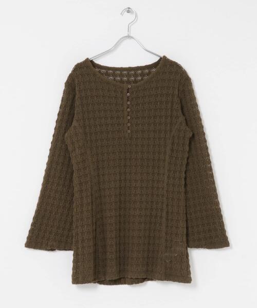 KBF（ケイビーエフ）の「シャギーレーストップス（Tシャツ/カットソー・レディース・ブラック/カーキ・ONE）」の10枚目の写真