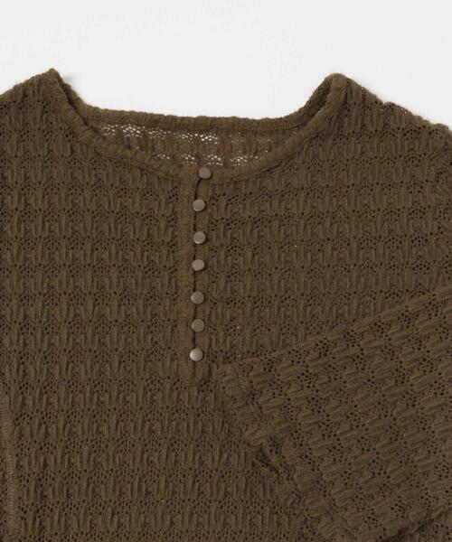 KBF（ケイビーエフ）の「シャギーレーストップス（Tシャツ/カットソー・レディース・ブラック/カーキ・ONE）」の11枚目の写真