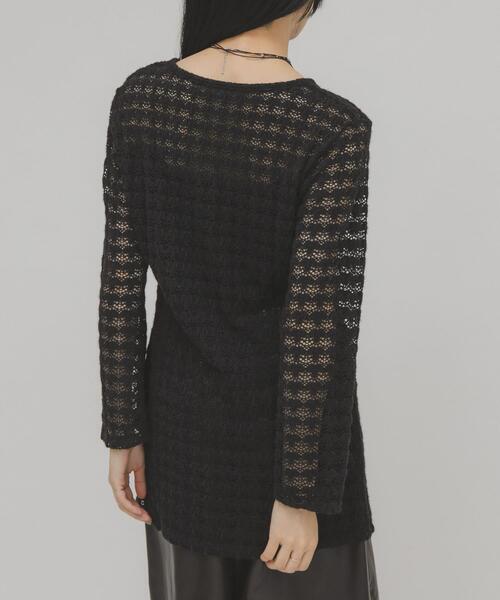 KBF（ケイビーエフ）の「シャギーレーストップス（Tシャツ/カットソー・レディース・ブラック/カーキ・ONE）」の14枚目の写真