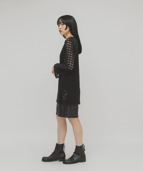 KBF（ケイビーエフ）の「シャギーレーストップス（Tシャツ/カットソー・レディース・ブラック/カーキ・ONE）」の16枚目の写真