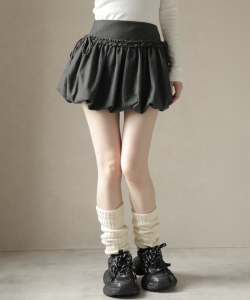 Ulysses（ユリシス）の「ドット柄バルーンミニスカート（スカート・レディース・グレー/ブラック/ブラウン・S/M）」の9枚目の写真