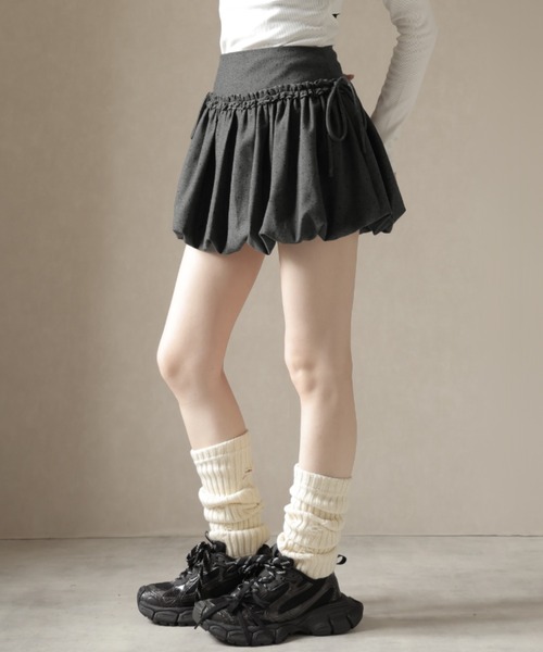 Ulysses（ユリシス）の「ドット柄バルーンミニスカート（スカート・レディース・グレー/ブラック/ブラウン・S/M）」の10枚目の写真