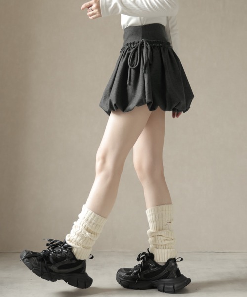 Ulysses（ユリシス）の「ドット柄バルーンミニスカート（スカート・レディース・グレー/ブラック/ブラウン・S/M）」の11枚目の写真