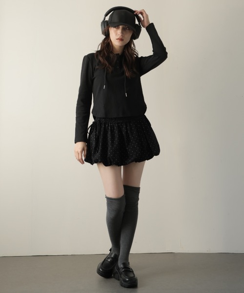 Ulysses（ユリシス）の「ドット柄バルーンミニスカート（スカート・レディース・グレー/ブラック/ブラウン・S/M）」の21枚目の写真