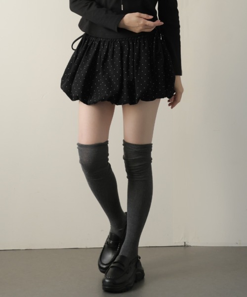 Ulysses（ユリシス）の「ドット柄バルーンミニスカート（スカート・レディース・グレー/ブラック/ブラウン・S/M）」の22枚目の写真