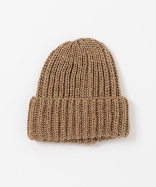 KBF（ケイビーエフ）の「リブニットビーニー（ニットキャップ/ビーニー・レディース・チャコールグレー/ベージュ系その他・ONE）」の5枚目の写真