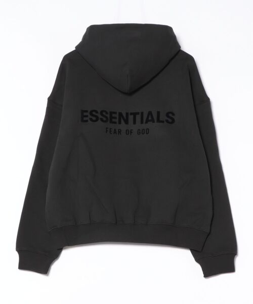 FOG ESSENTIALS(エフオージーエッセンシャルズ)の「【FOG ESSENTIALS】エッセンシャルズ FLOCKING PRINTED HOODIE プルオーバーパーカー(パーカー・メンズ・ブラック・XL/L/M/S)」の4枚目の写真