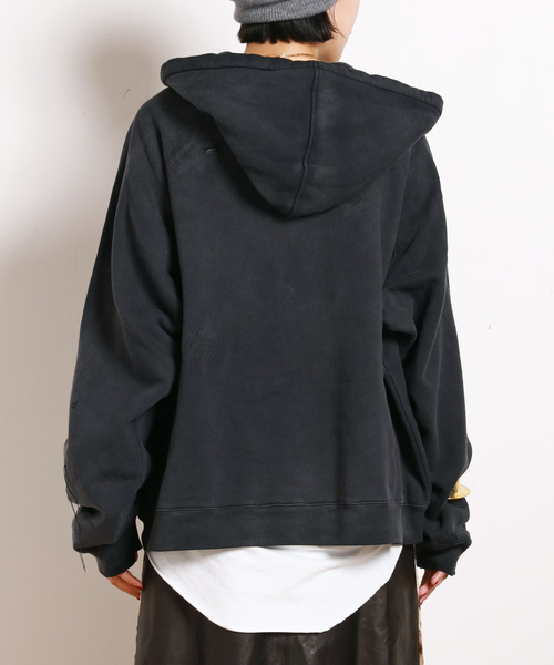 AP STUDIO(エーピーストゥディオ)の「【StandAlone/スタンド アローン】DESTROYED EMBROIDERY HOODIE(スウェット・レディース・スミクロ・FREE)」の17枚目の写真