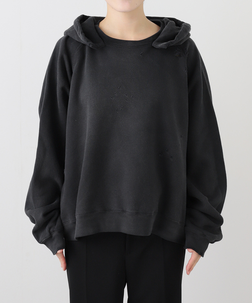 AP STUDIO(エーピーストゥディオ)の「【StandAlone/スタンド アローン】DESTROYED EMBROIDERY HOODIE(スウェット・レディース・スミクロ・FREE)」の8枚目の写真