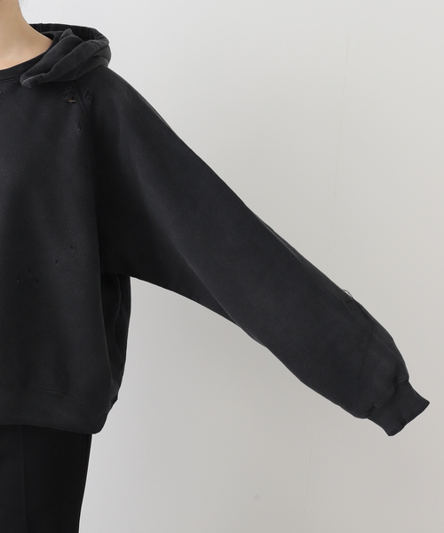 AP STUDIO(エーピーストゥディオ)の「【StandAlone/スタンド アローン】DESTROYED EMBROIDERY HOODIE(スウェット・レディース・スミクロ・FREE)」の12枚目の写真