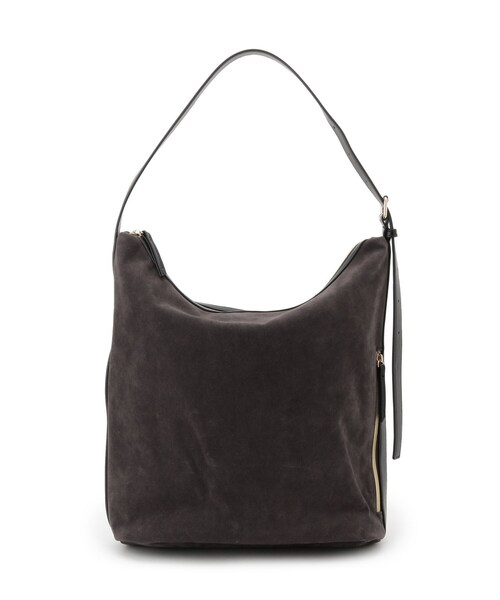 grove（グローブ）の「スエード調コンビワンンショルダー（ショルダーバッグ・レディース・ダークブラウン/グレー/チャコールグレー・00）」の13枚目の写真