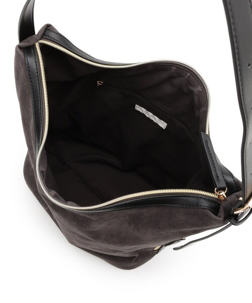 grove（グローブ）の「スエード調コンビワンンショルダー（ショルダーバッグ・レディース・ダークブラウン/グレー/チャコールグレー・00）」の20枚目の写真