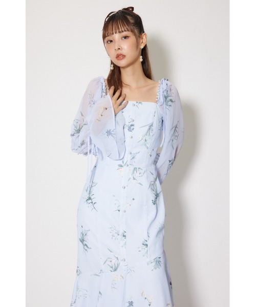 rienda(リエンダ)の「ビスチェパターンアシンンメトリーマーメイドワンピース 秋服 冬服(ワンピース・レディース・ブルー/ライトイエロー/ブラック・MEDIUM/SMALL)」の14枚目の写真