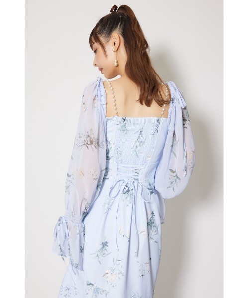 rienda(リエンダ)の「ビスチェパターンアシンンメトリーマーメイドワンピース 秋服 冬服(ワンピース・レディース・ブルー/ライトイエロー/ブラック・MEDIUM/SMALL)」の15枚目の写真