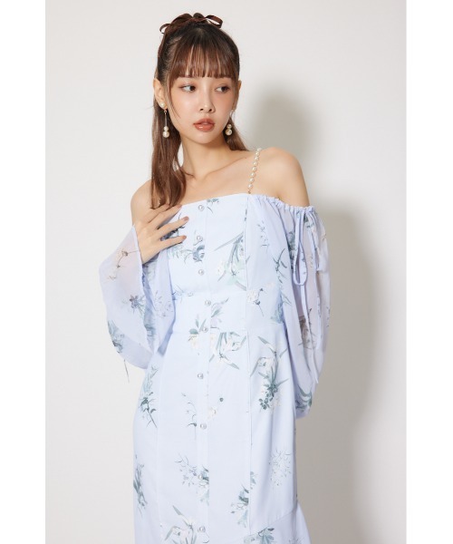 rienda(リエンダ)の「ビスチェパターンアシンンメトリーマーメイドワンピース 秋服 冬服(ワンピース・レディース・ブルー/ライトイエロー/ブラック・MEDIUM/SMALL)」の17枚目の写真