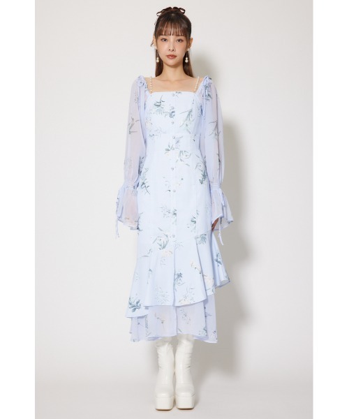 rienda(リエンダ)の「ビスチェパターンアシンンメトリーマーメイドワンピース 秋服 冬服(ワンピース・レディース・ブルー/ライトイエロー/ブラック・MEDIUM/SMALL)」の18枚目の写真