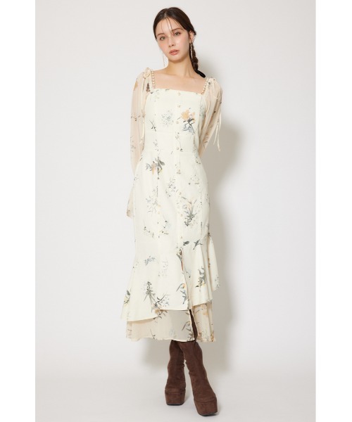 rienda(リエンダ)の「ビスチェパターンアシンンメトリーマーメイドワンピース 秋服 冬服(ワンピース・レディース・ブルー/ライトイエロー/ブラック・MEDIUM/SMALL)」の20枚目の写真