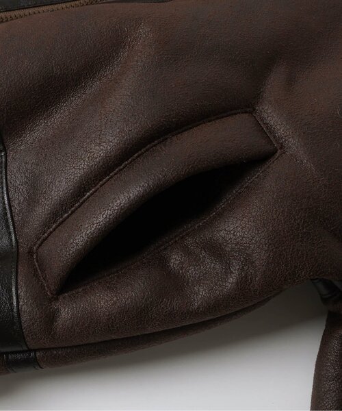 BREEZE（ブリーズ）の「ライダースボアジャケット（ライダースジャケット・キッズ・ブラウン・90/100/110/120/130/140）」の8枚目の写真