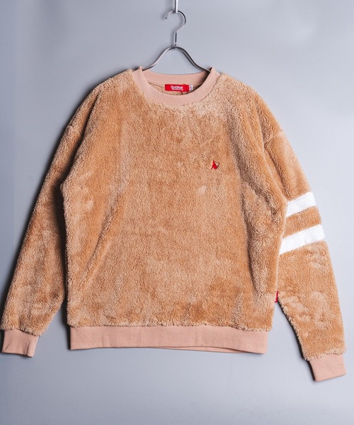 Healthknit Product（ヘルスニットプロダクト）の「Healthknit Product ヘルスニットプロダクト コヨーテ 刺繍 ボア クルーネック スウェット(GW)（スウェット・メンズ・ベージュ/ブラック・XL/M/L）」の16枚目の写真