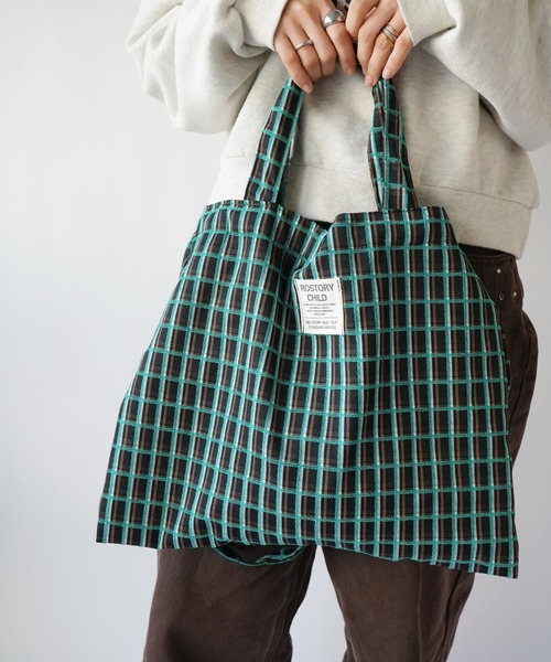 セール】【 Port / ポート 】 2WAY モダン チェック トートバッグ