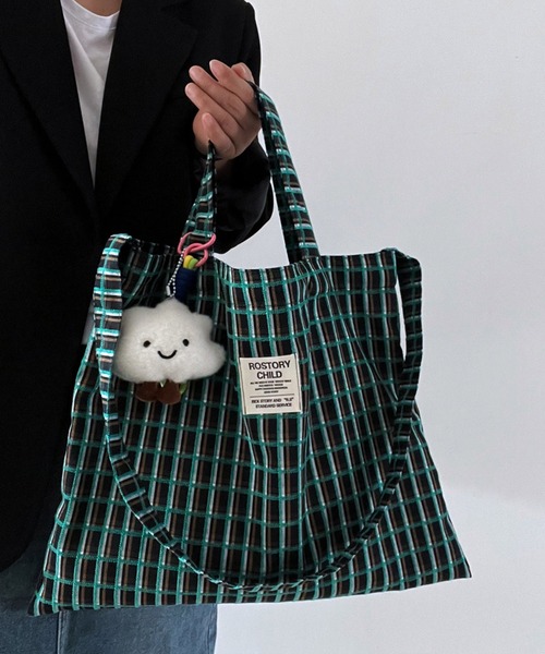 セール】【 Port / ポート 】 2WAY モダン チェック トートバッグ