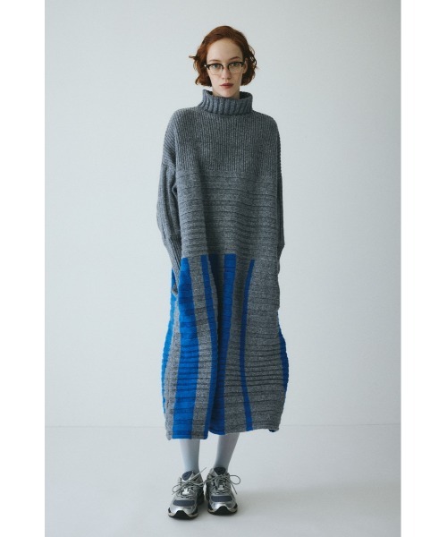 Box knit one-piece ボックスニットワンピース（ワンピース）｜HeRIN