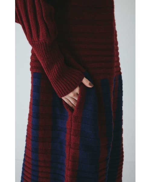 Box knit one-piece ボックスニットワンピース（ワンピース）｜HeRIN