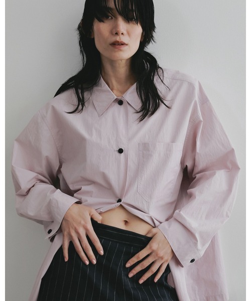 anuke（アンヌーク）の「Over Pocket Shirts（Tシャツ/カットソー・レディース・ピンク/ブラック/アイボリー・FREE）」の4枚目の写真