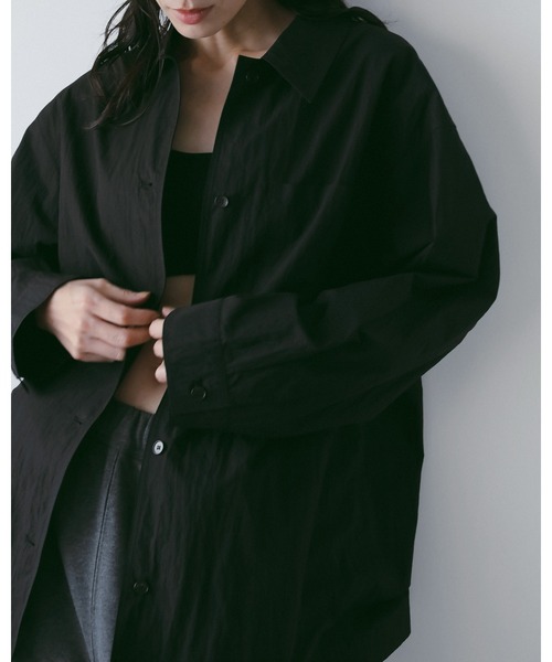 anuke（アンヌーク）の「Over Pocket Shirts（Tシャツ/カットソー・レディース・ピンク/ブラック/アイボリー・FREE）」の9枚目の写真