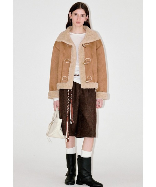 ホーンボタン ムートンジャケット FD25W070【Fano Studios】【2025AW