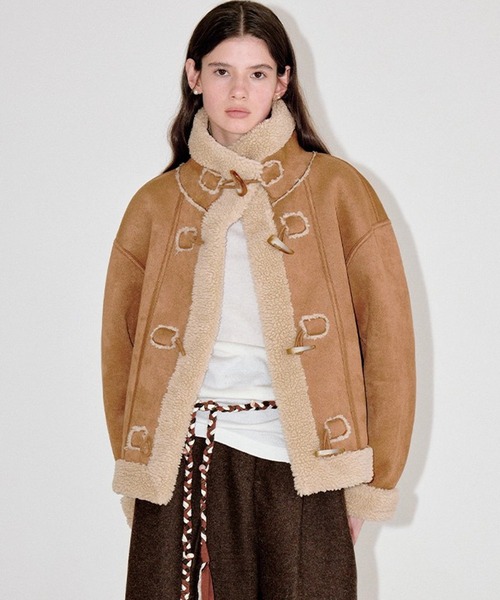 ホーンボタン ムートンジャケット FD25W070【Fano Studios】【2025AW