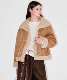 ホーンボタン ムートンジャケット FD25W070【Fano Studios】【2025AW