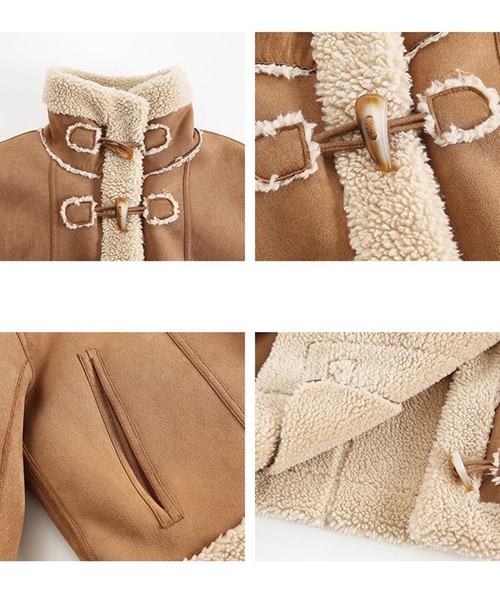 セール】ホーンボタン ムートンジャケット FD25W070【Fano Studios