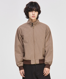 SIGNATURE（シグネチャ）の「コットンクロップヘリンボンジャケット[ブラウンチェック]（MA-1）」