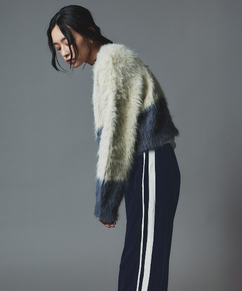 W:Huku（フーク）の「ベロア サイドライン イージー パンツ / Velour Side-Line Easy Pants（その他パンツ・レディース・ブラック/ブラウン/ベージュ/ネイビー・FREE）」の6枚目の写真