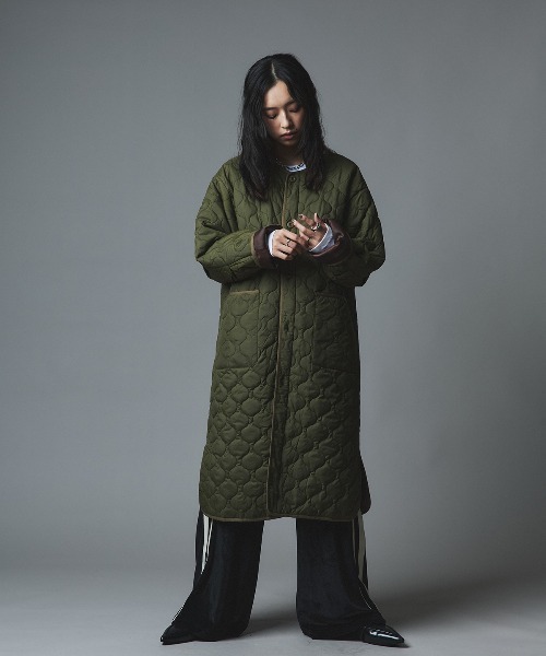 W:Huku（フーク）の「ベロア サイドライン イージー パンツ / Velour Side-Line Easy Pants（その他パンツ・レディース・ブラック/ブラウン/ベージュ/ネイビー・FREE）」の10枚目の写真